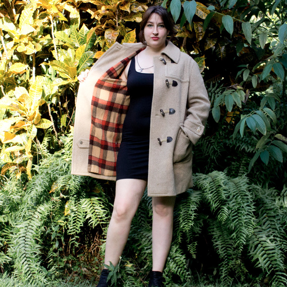 Wool Coat Vintage 70s - West German - Long Toggle - Picture 4 of 8